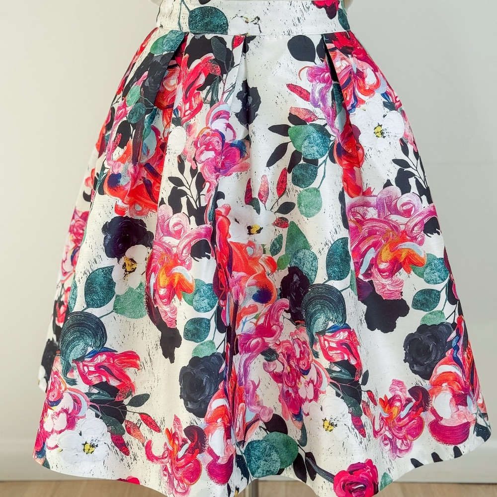 Chicwish Floral Blossom Midi Skirt